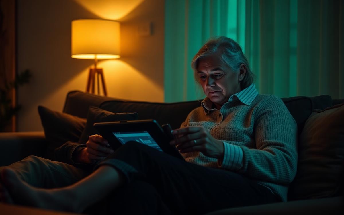 Persona revisando en una tablet la proyección de su capital y su fecha de independencia financiera