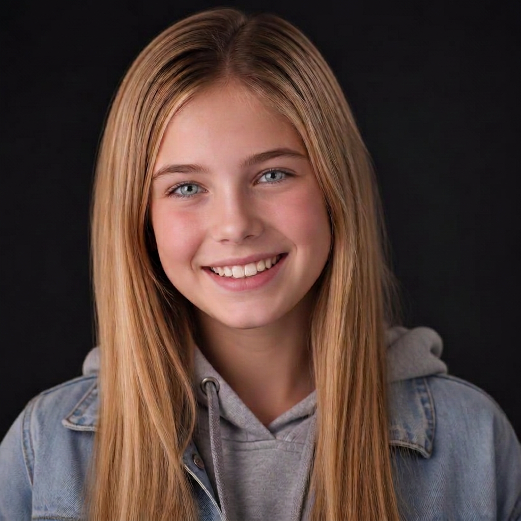 Sofía, 13 años, usando su panel de ahorro